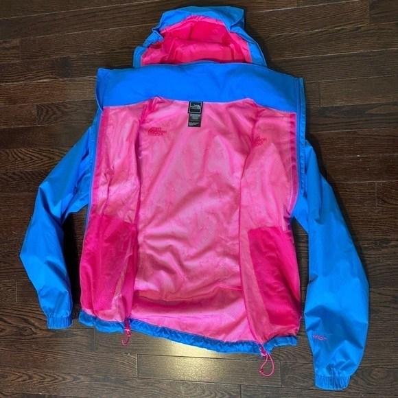 The North Face Sz XS Hyvent Bright Blue Pink Light Outdoor Jacket - Picture 3 of 14